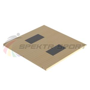 Купить Помост тяжелоатлетический 3х3х0,1м, рез. амортизаторы 1х0,5х0,04м в Лузе 