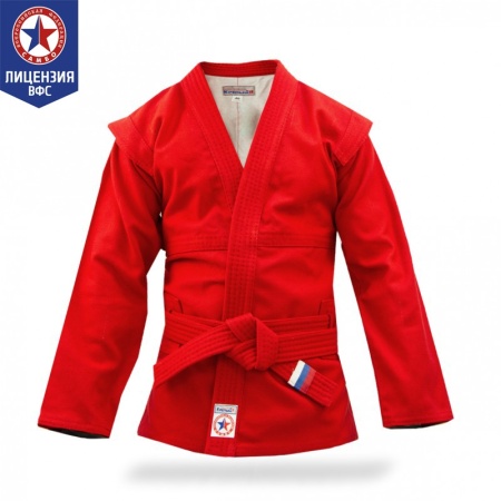 Купить Куртка для самбо "Атака" ВФС (подкладка, пояс)  р 36-48 в Лузе 